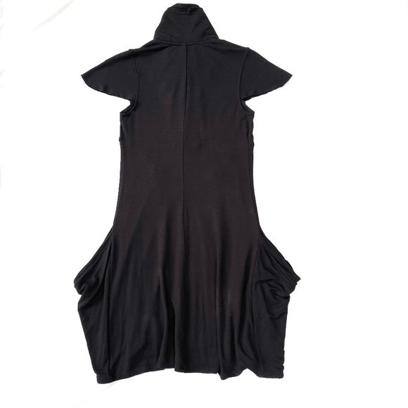 Philosophy Black Sleeve Half Zip Mesh Pockets Casual Dress - Picture 16 of 16